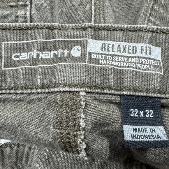Carhartt Men's Work Pants Rugged Flex Relaxed Fit Duck Utility Brown 32x32 - Picture 3 of 10
